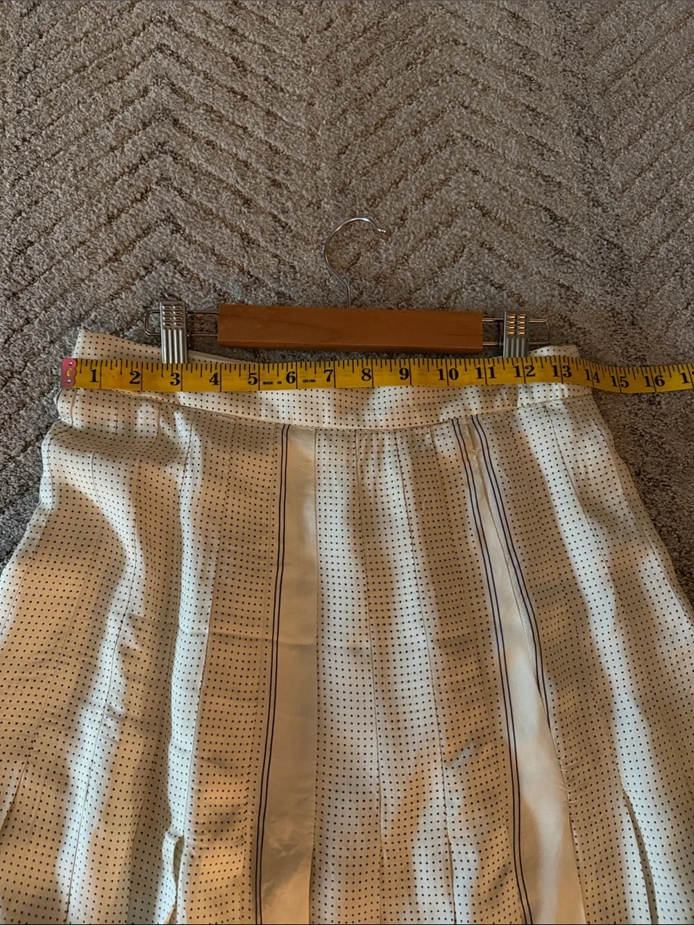 Pleated silk J Crew skirt